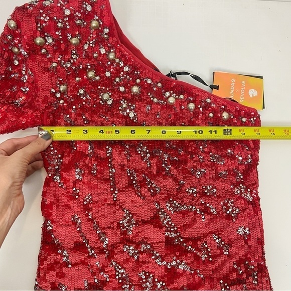 Dundas x Revolve Jett Embellished Mini Dress in Red Size S - Picture 12 of 13